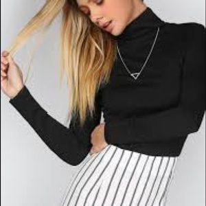 SHEIN Black turtle neck.